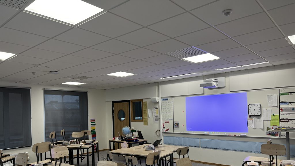 LED-plattor-i-klassrum
